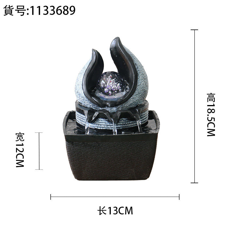 更新:79769498-96 (2pc/2個) 風水輪瀑布流水擺設 waterfall fountain #PDC 740856