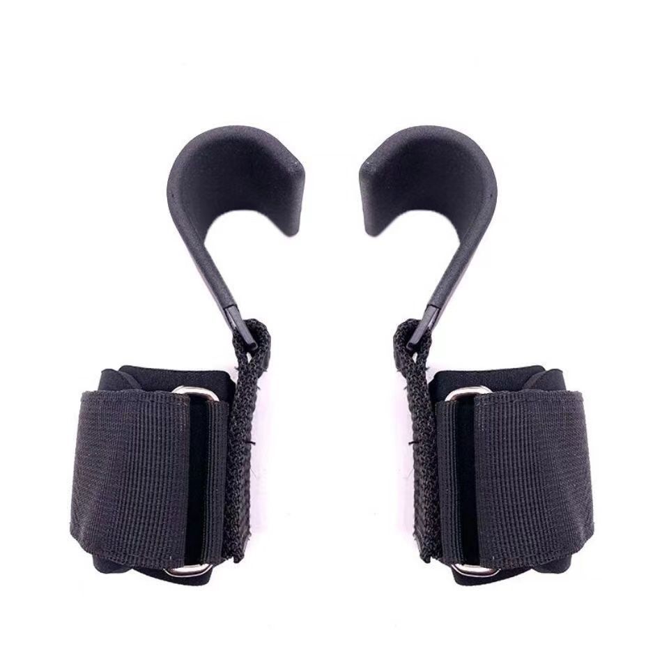 更新:79769497-97 (2對/2pair) 舉重健身手腕助力鈎助力帶 gym gloves power lifting hooks grips belt #PDC 760834