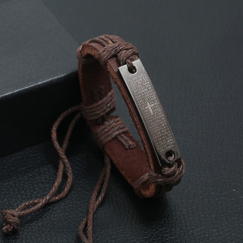 更新:79769495-98 (2pc/2件) 手鈪手鏈手鐲十字架 cross bracelet #pdc 750800