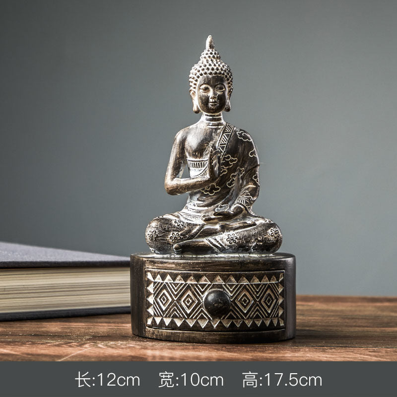 更新:79769493-95 樹脂風水擺設佛像泰國 decoration thai Buddha #pdc 680839