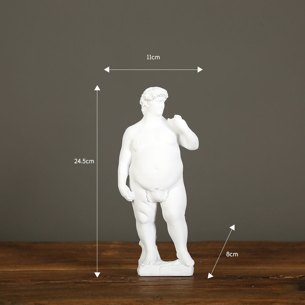 更新:79769486-99 仿石膏風水擺設佛像人像大衛 decoration plaster statue #pdc 641517
