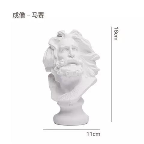 更新:79769486-99 仿石膏風水擺設佛像人像馬賽 decoration plaster statue #pdc 641517