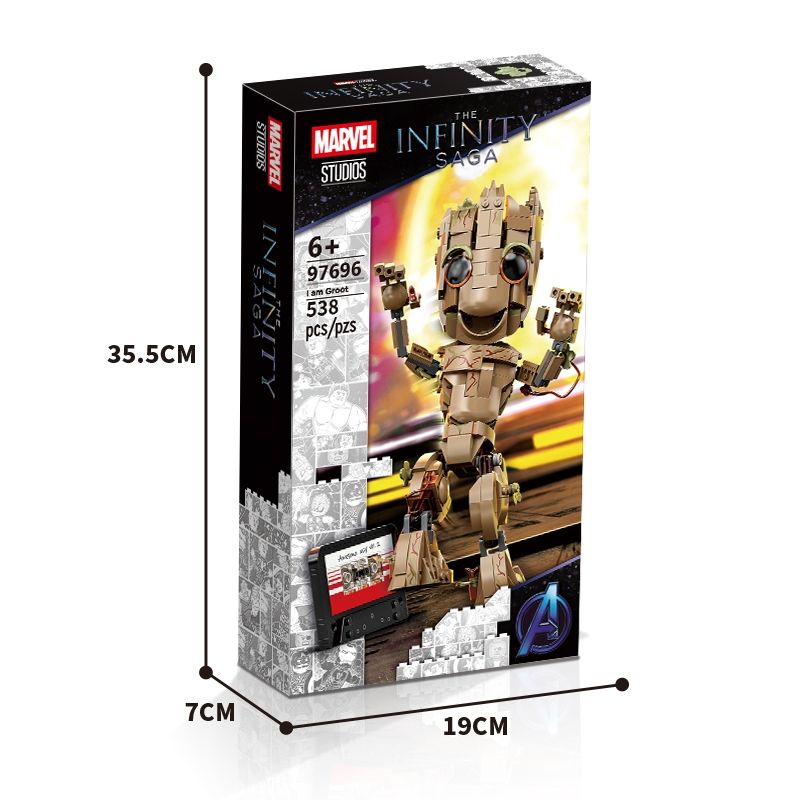 更新:79769393-98 動漫擺設銀河護衛隊樹人galaxy groot decoration #pdc 461405