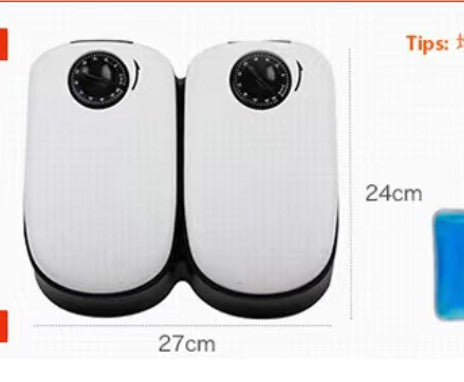 更新:79769481-98 寵物自動餵食機餵食器雙餐款 pet feeder auto feed machine for pets #pdc 720842
