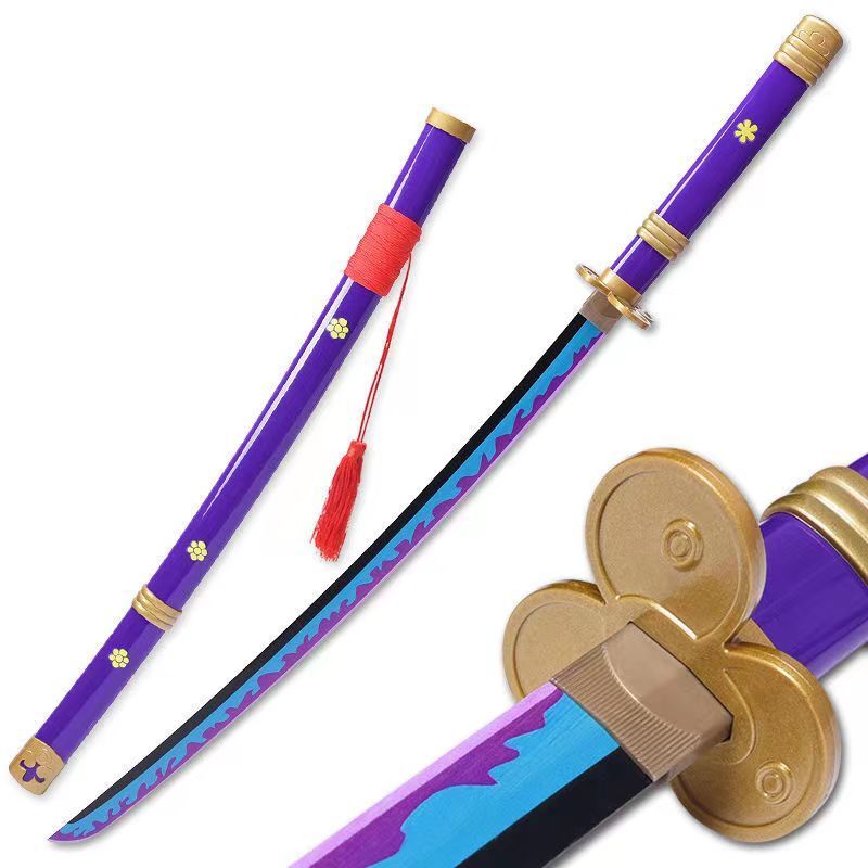 更新:79769573-98 (2pc/2件) 木製武士刀擺設海賊王 one Piece wooden sword decoration #pdc 870647