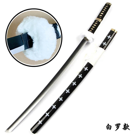 更新:79769573-98 (2pc/2件) 木製武士刀擺設海賊王 one Piece wooden sword decoration #pdc 870647