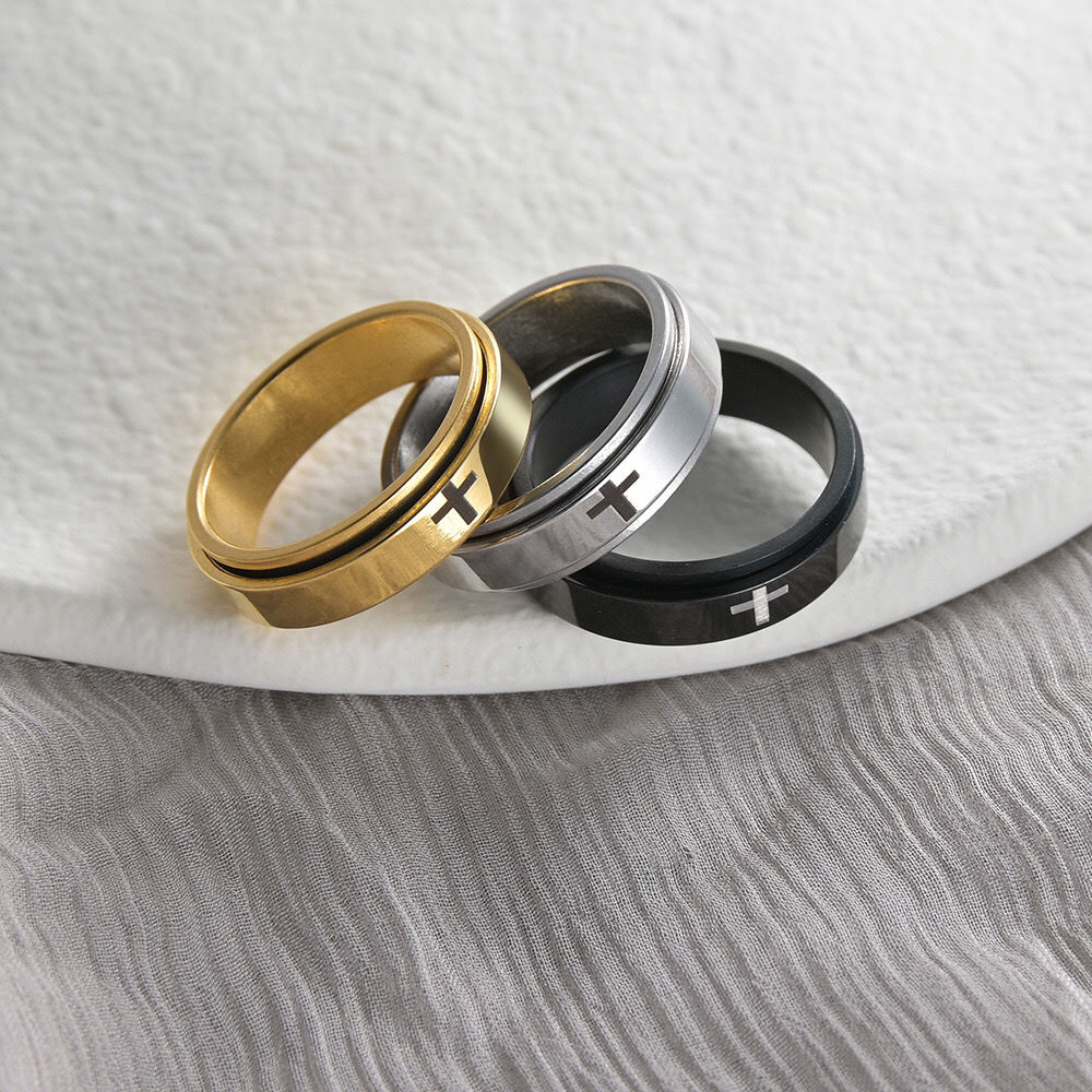 更新:79769572-96 (2pc/2件) 戒指十字架 cross ring #pdc 661528