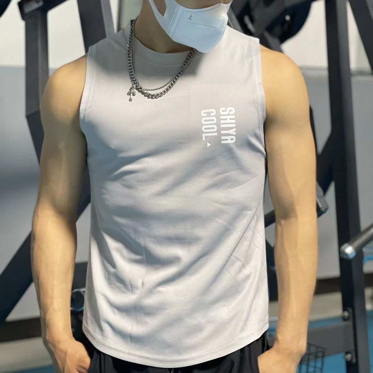 更新:79769572-95 (2件/2pc) 健身背心衛衣外套gym exercise hoodie vest tee #pdc 631538