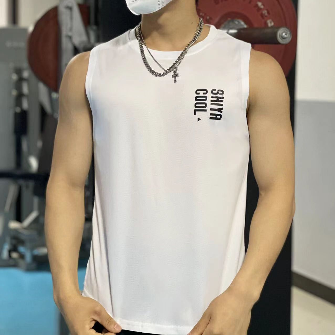 更新:79769572-95 (2件/2pc) 健身背心衛衣外套gym exercise hoodie vest tee #pdc 631538