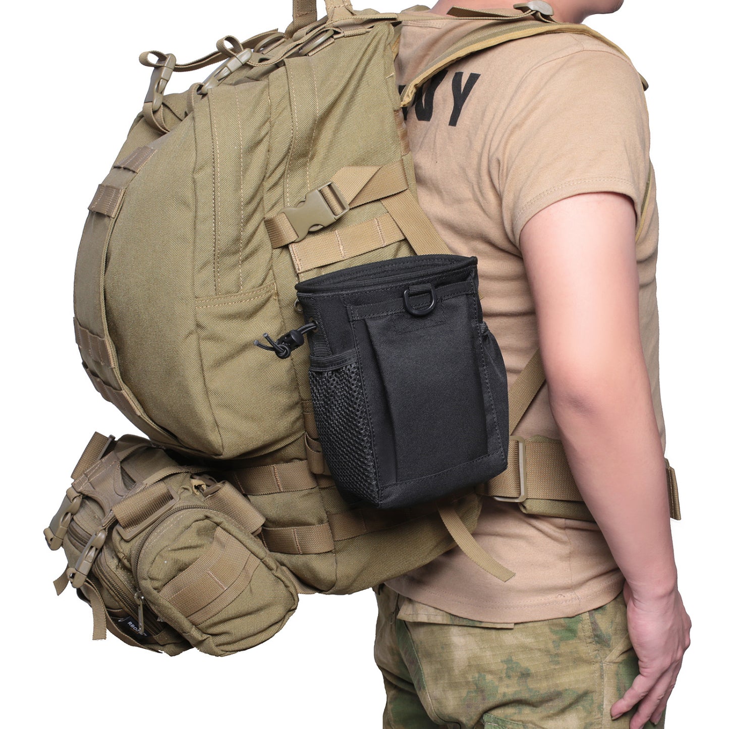 更新:79769570-95 (2pc/2件) 戰術跑步攀山露營背心背包腰包 military tactical wargame war game running bag #pdc 781404