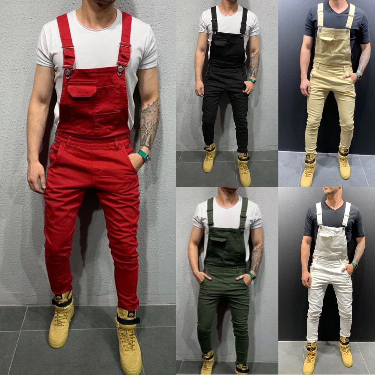 更新:79769570-94 (2pc/2件) 牛仔褲工人褲工裝褲寬鬆褲休閒褲類別 jeans pants overall #pdc 711425