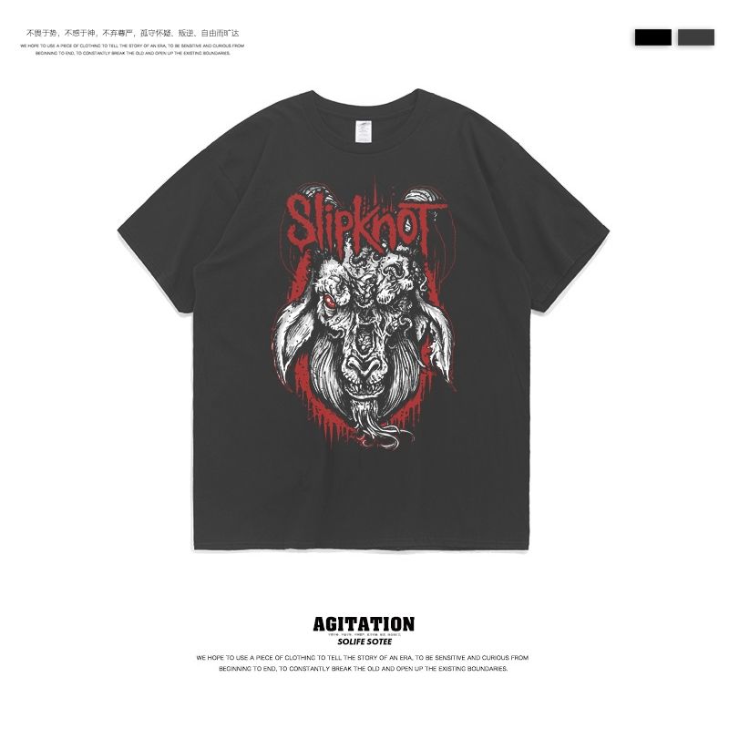 更新:79769498-99 (2pc/2件) 成人搖滾slipknot rock and roll tee #PDC 960800
