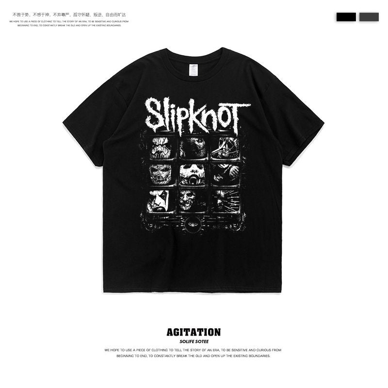 更新:79769498-99 (2pc/2件) 成人搖滾slipknot rock and roll tee #PDC 960800