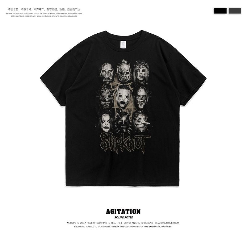 更新:79769498-99 (2pc/2件) 成人搖滾slipknot rock and roll tee #PDC 960800