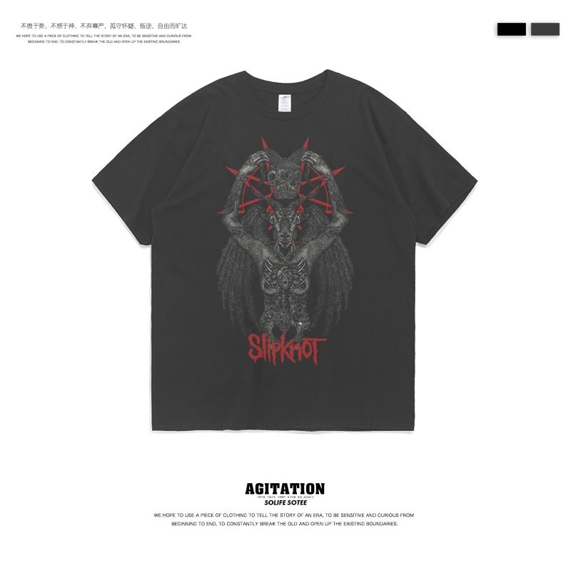 更新:79769498-99 (2pc/2件) 成人搖滾slipknot rock and roll tee #PDC 960800