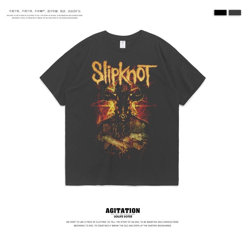 更新:79769498-99 (2pc/2件) 成人搖滾slipknot rock and roll tee #PDC 960800