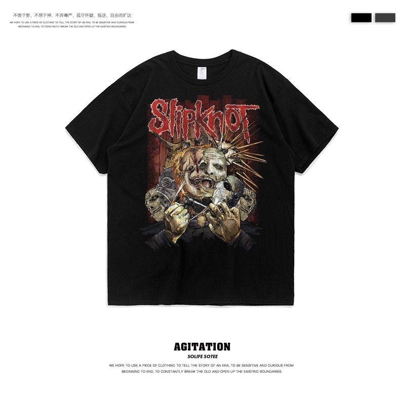 更新:79769498-99 (2pc/2件) 成人搖滾slipknot rock and roll tee #PDC 960800
