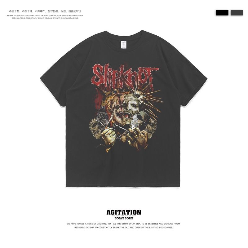 更新:79769498-99 (2pc/2件) 成人搖滾slipknot rock and roll tee #PDC 960800