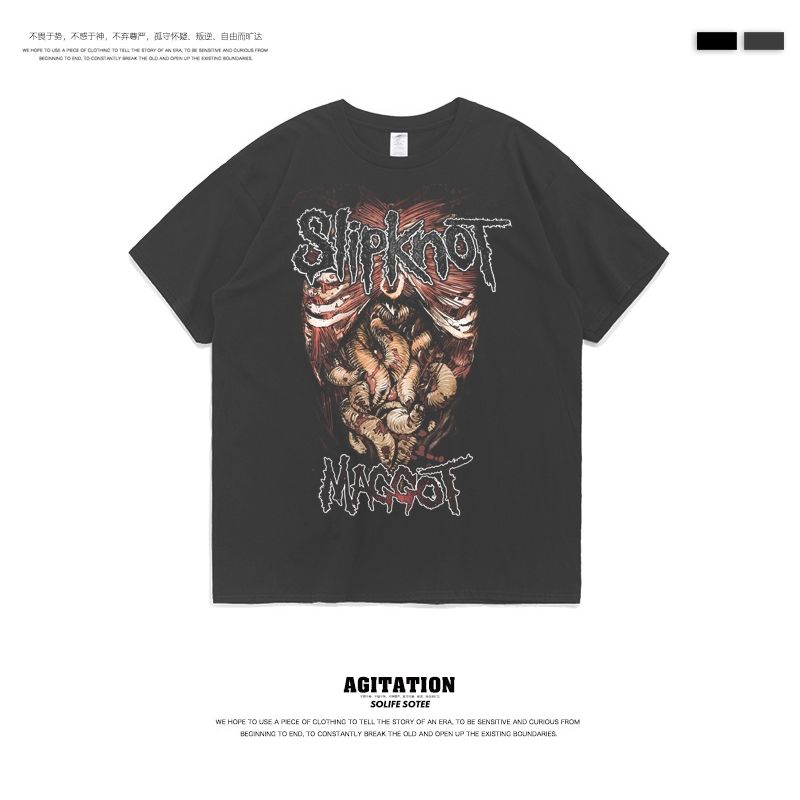 更新:79769498-99 (2pc/2件) 成人搖滾slipknot rock and roll tee #PDC 960800