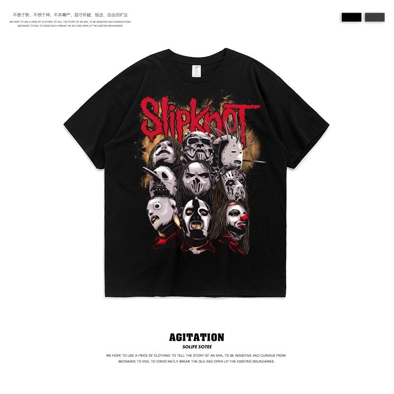 更新:79769498-99 (2pc/2件) 成人搖滾slipknot rock and roll tee #PDC 960800