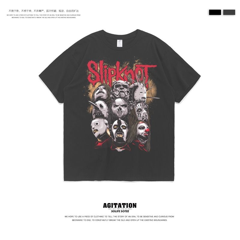 更新:79769498-99 (2pc/2件) 成人搖滾slipknot rock and roll tee #PDC 960800