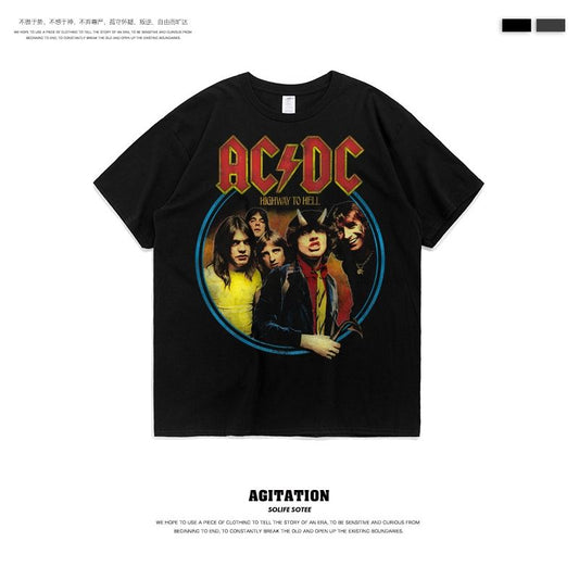 更新:79769498-99 (2pc/2件) 成人搖滾rock and roll acdc tee #PDC 960800
