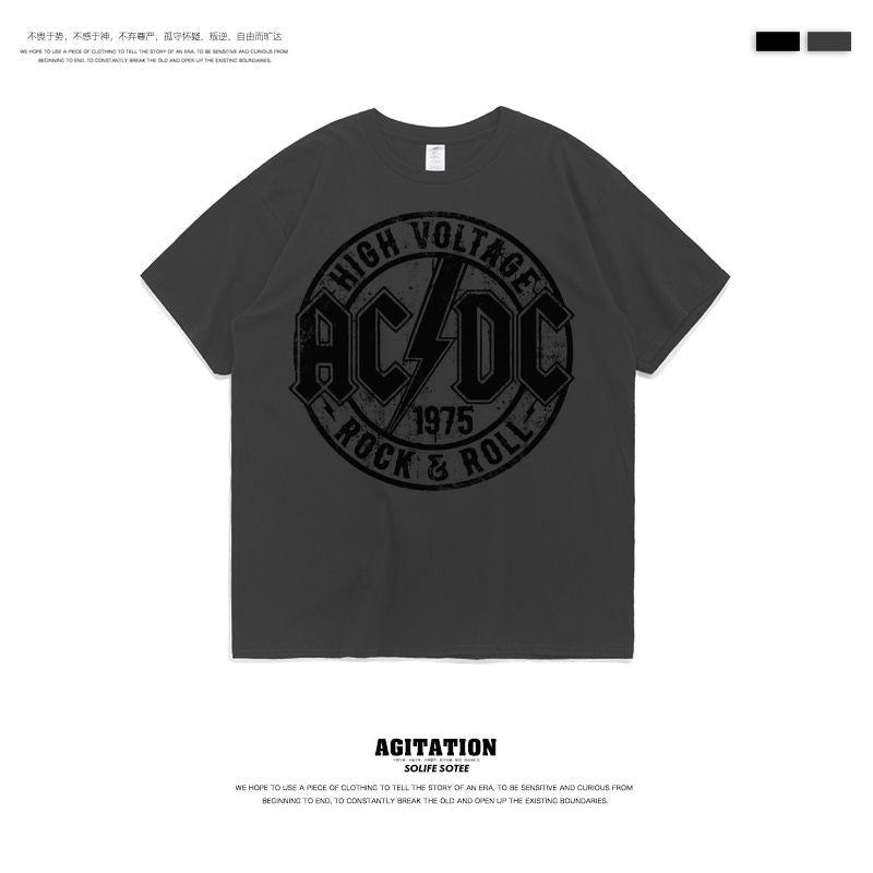 更新:79769498-99 (2pc/2件) 成人搖滾rock and roll acdc tee #PDC 960800
