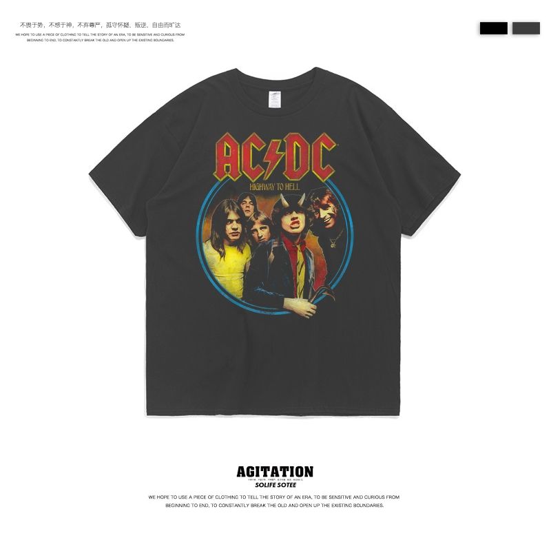 更新:79769498-99 (2pc/2件) 成人搖滾rock and roll acdc tee #PDC 960800
