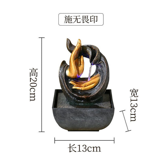 更新:79769498-96 (2pc/2個) 風水輪瀑布流水擺設 waterfall fountain #PDC 740856