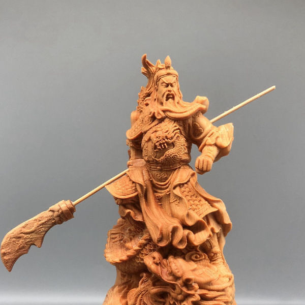 更新:79769498-94 木質風水擺設佛像關公高度12 cm Buddha decoration #pdc 741522