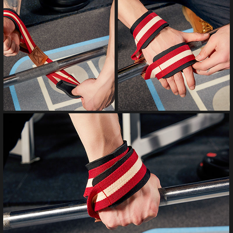 更新:79769497-97 (2對/2pair) 舉重健身手腕助力鈎助力帶 gym gloves power lifting hooks grips belt #PDC 760834