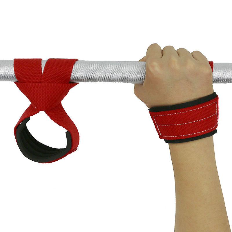 更新:79769497-97 (2對/2pair) 舉重健身手腕助力鈎助力帶 gym gloves power lifting hooks grips belt #PDC 760834