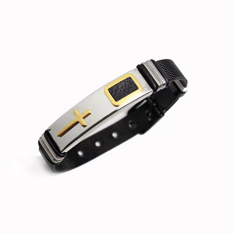 更新:79769495-98 (2pc/2件) 手鈪手鏈手鐲十字架 cross bracelet #pdc 750800