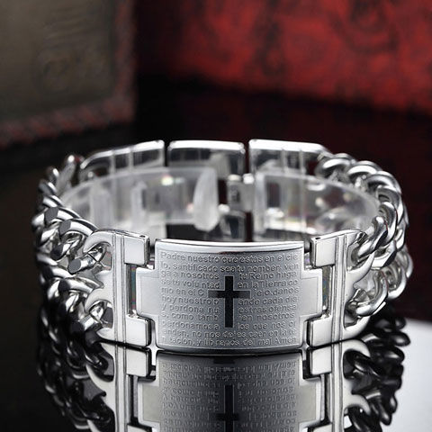 更新:79769495-98 (2pc/2件) 手鈪手鏈手鐲十字架 cross bracelet #pdc 750800