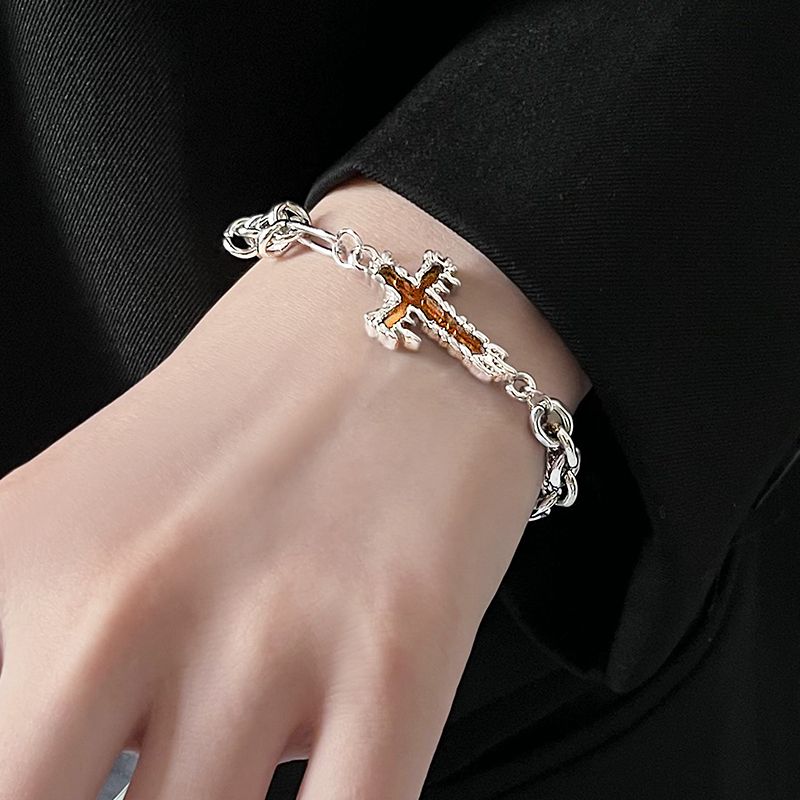 更新:79769495-98 (2pc/2件) 手鈪手鏈手鐲十字架 cross bracelet #pdc 750800