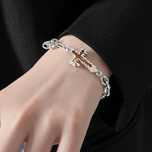 更新:79769495-98 (2pc/2件) 手鈪手鏈手鐲十字架 cross bracelet #pdc 750800