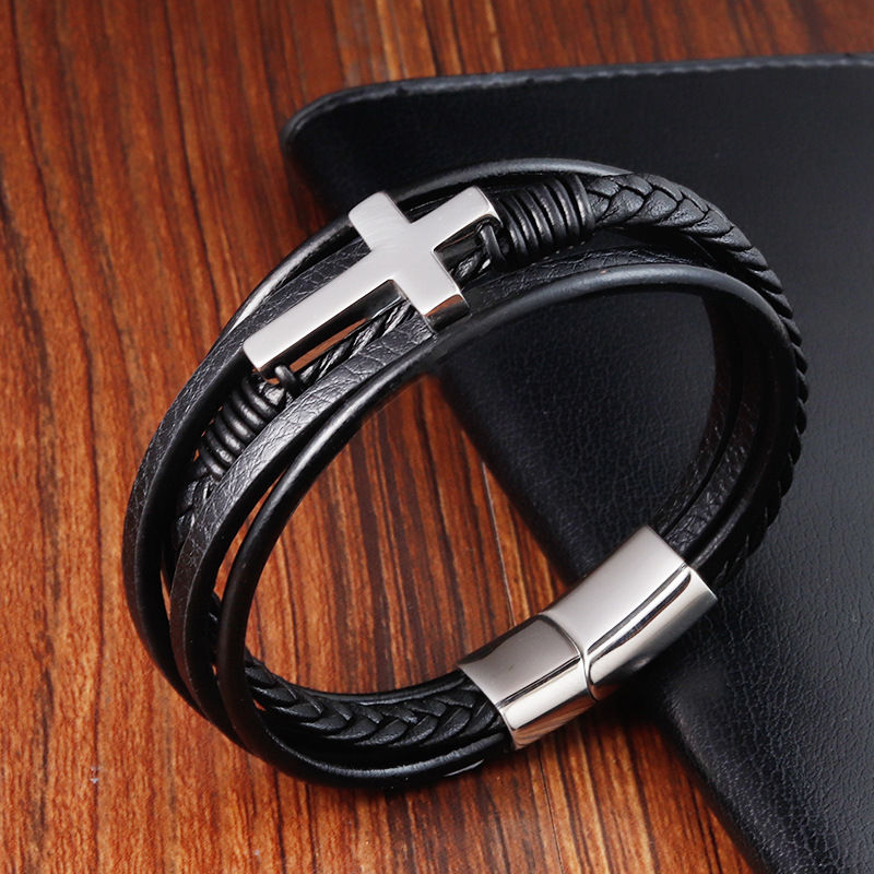 更新:79769495-98 (2pc/2件) 手鈪手鏈手鐲十字架 cross bracelet #pdc 750800