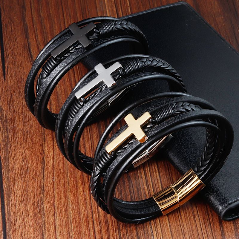 更新:79769495-98 (2pc/2件) 手鈪手鏈手鐲十字架 cross bracelet #pdc 750800
