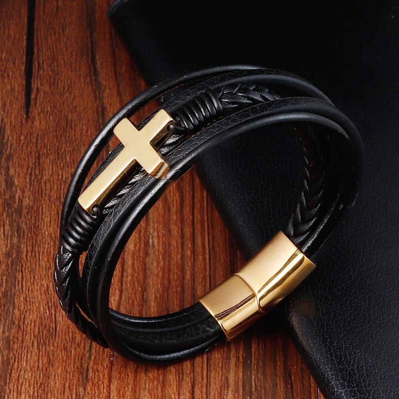 更新:79769495-98 (2pc/2件) 手鈪手鏈手鐲十字架 cross bracelet #pdc 750800