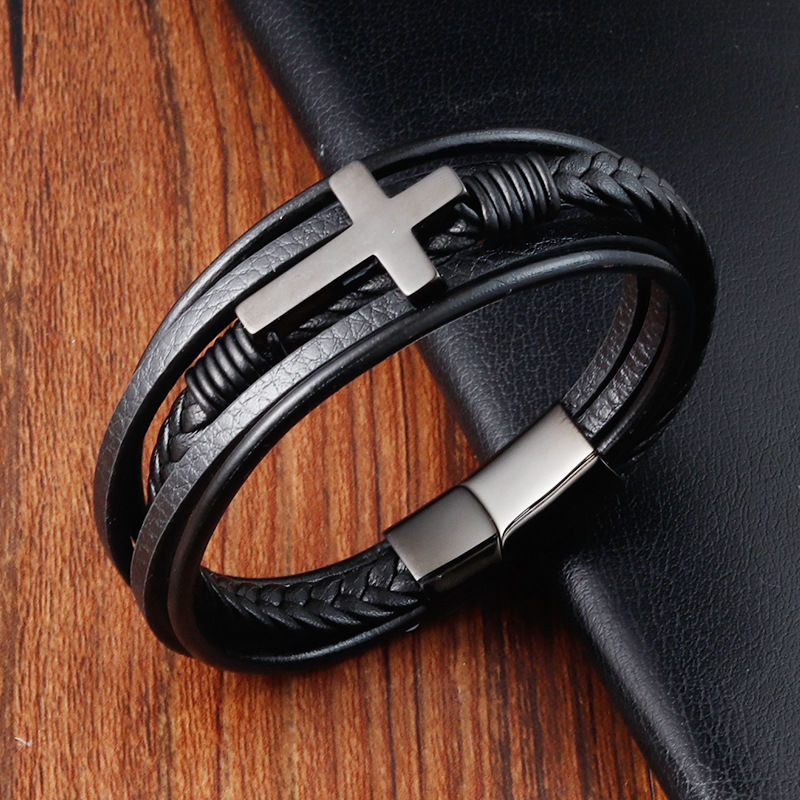 更新:79769495-98 (2pc/2件) 手鈪手鏈手鐲十字架 cross bracelet #pdc 750800