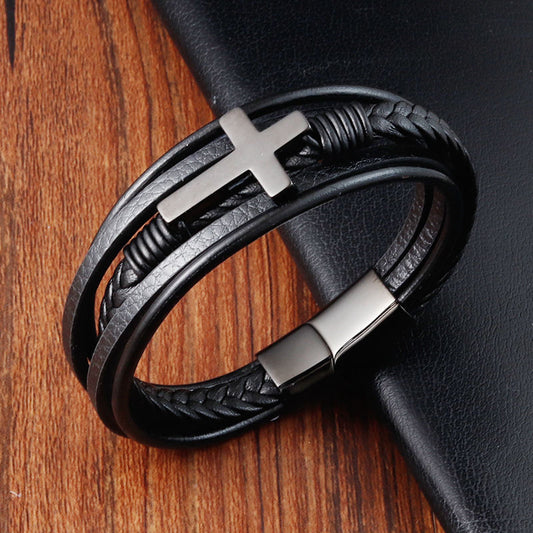 更新:79769495-98 (2pc/2件) 手鈪手鏈手鐲十字架 cross bracelet #pdc 750800