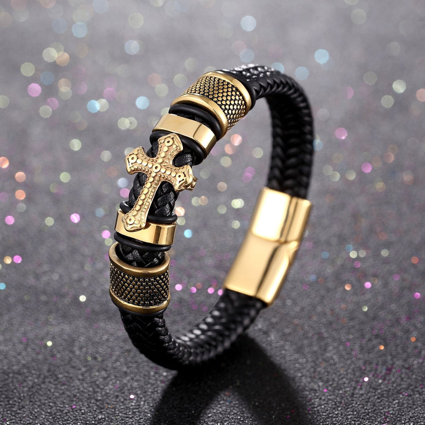 更新:79769495-98 (2pc/2件) 手鈪手鏈手鐲十字架 cross bracelet #pdc 750800