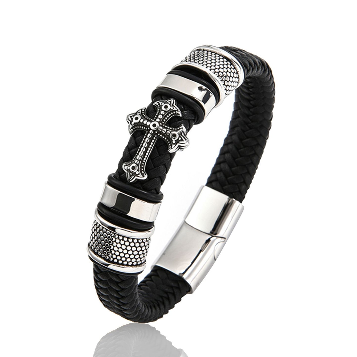 更新:79769495-98 (2pc/2件) 手鈪手鏈手鐲十字架 cross bracelet #pdc 750800