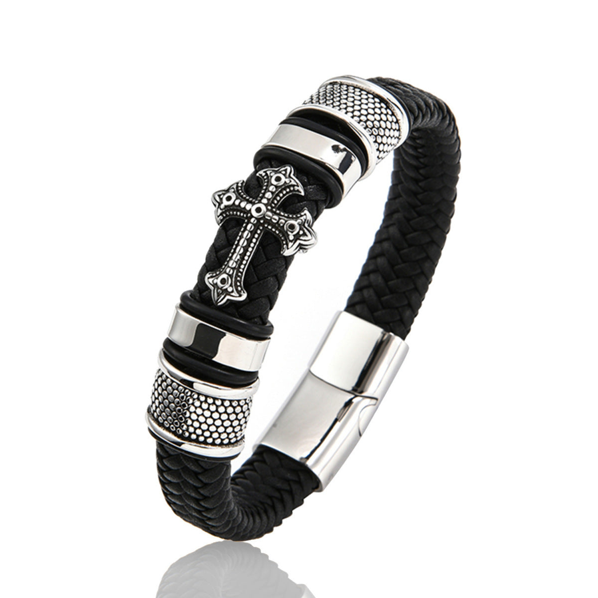 更新:79769495-98 (2pc/2件) 手鈪手鏈手鐲十字架 cross bracelet #pdc 750800