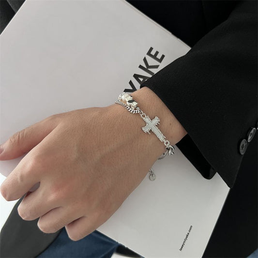 更新:79769495-98 (2pc/2件) 手鈪手鏈手鐲十字架 cross bracelet #pdc 750800