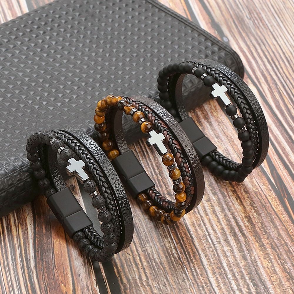 更新:79769495-98 (2pc/2件) 手鈪手鏈手鐲十字架 cross bracelet #pdc 750800
