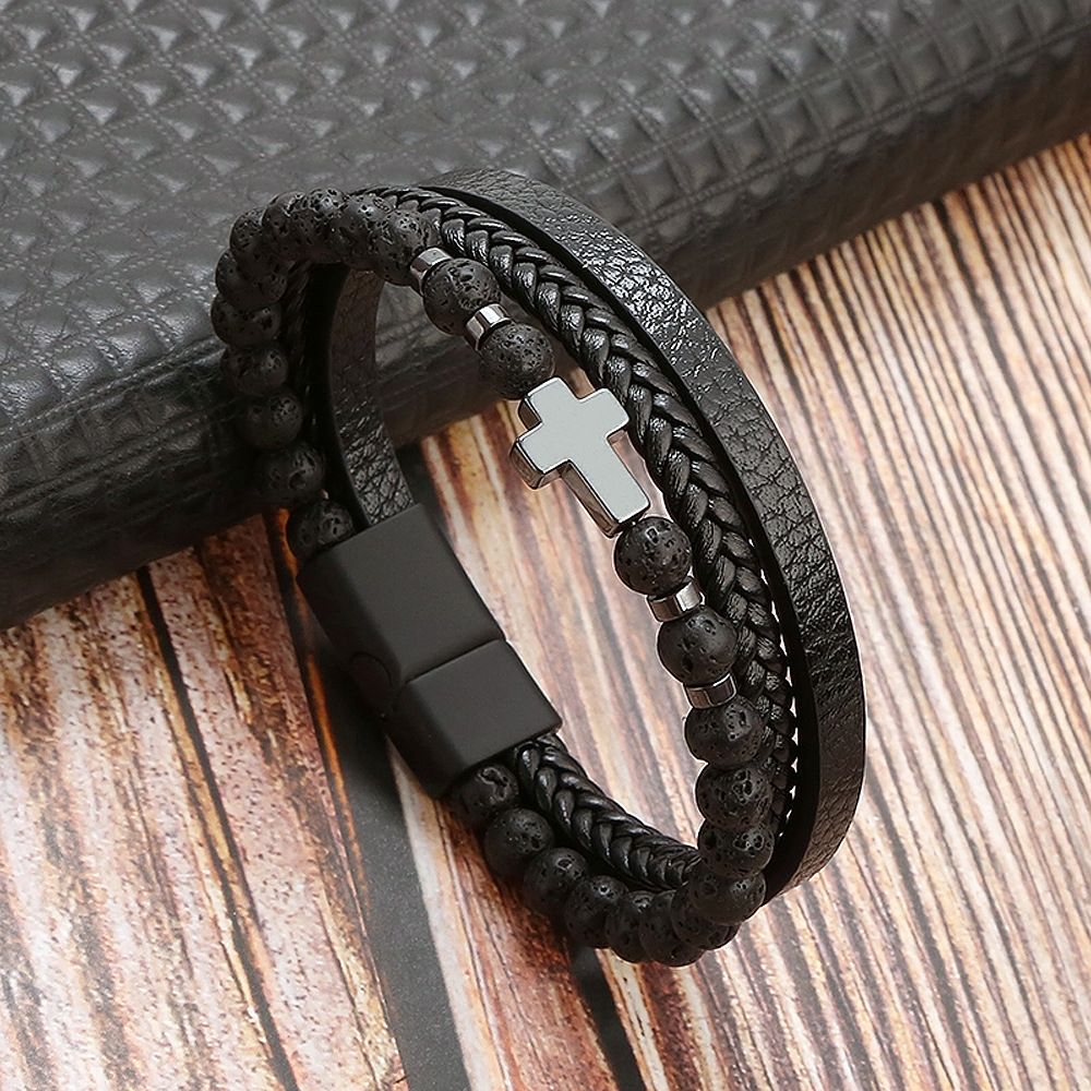 更新:79769495-98 (2pc/2件) 手鈪手鏈手鐲十字架 cross bracelet #pdc 750800