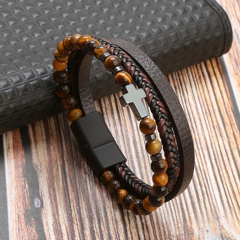 更新:79769495-98 (2pc/2件) 手鈪手鏈手鐲十字架 cross bracelet #pdc 750800