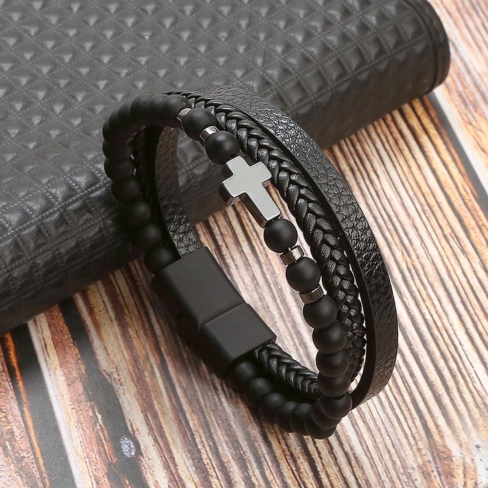 更新:79769495-98 (2pc/2件) 手鈪手鏈手鐲十字架 cross bracelet #pdc 750800