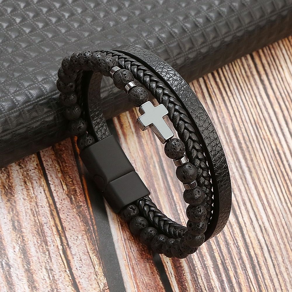 更新:79769495-98 (2pc/2件) 手鈪手鏈手鐲十字架 cross bracelet #pdc 750800